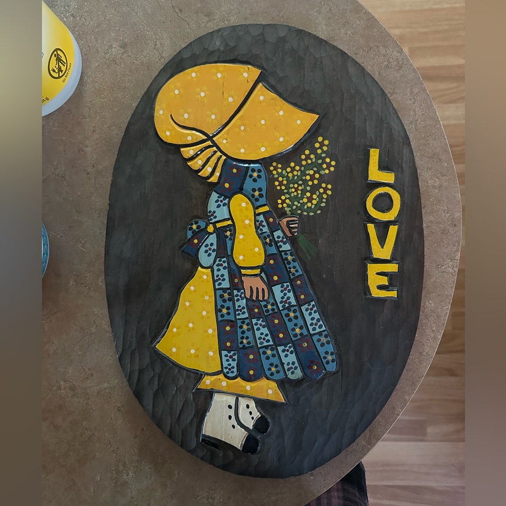 Vintage Style Wall Art with Yellow Accents